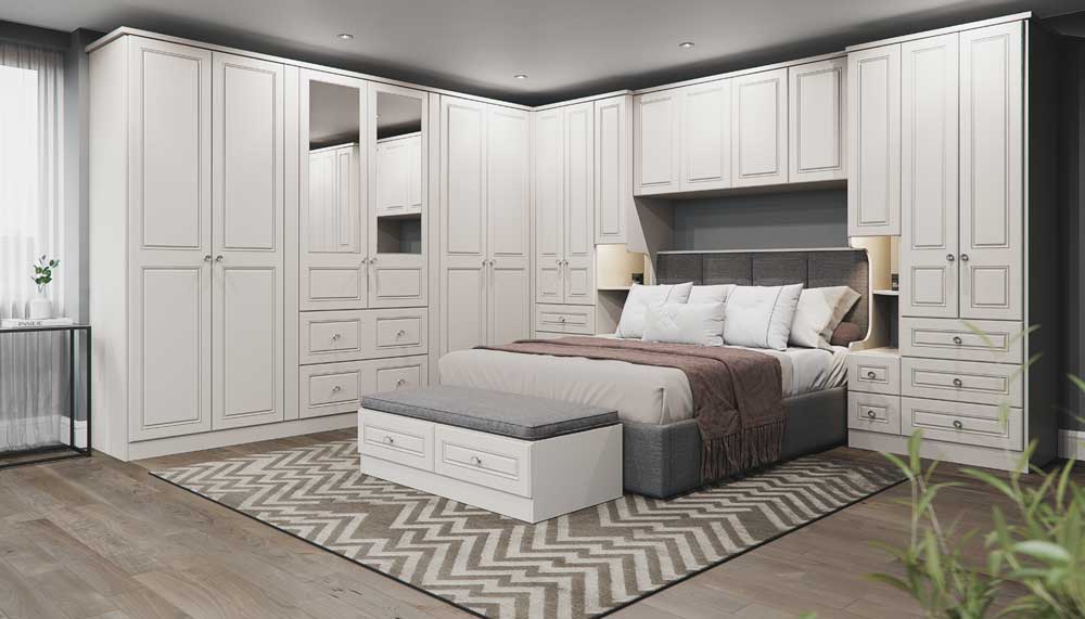 The main benefits for fitted wardrobes compared to free standing units